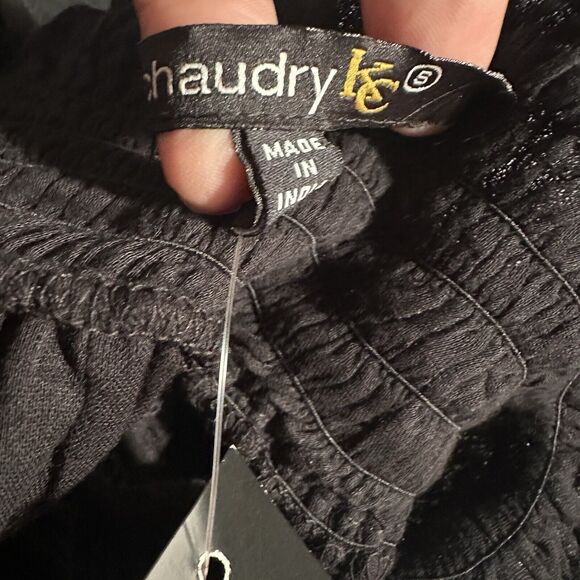 Chaudry KC Skirt Women Small Black Pull On High Low Boho Fairy Whimsygoth Witchy - Picture 6 of 9